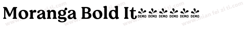 Moranga Bold It字体转换
